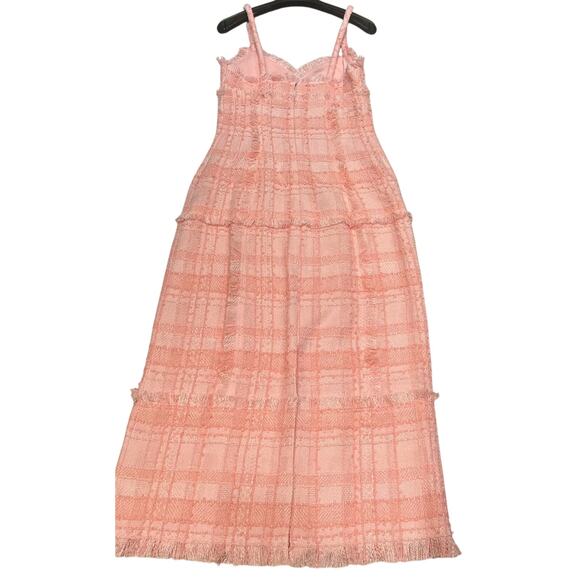 Alexis Vicci Pink Tweed Midi Dress M - Picture 4 of 6